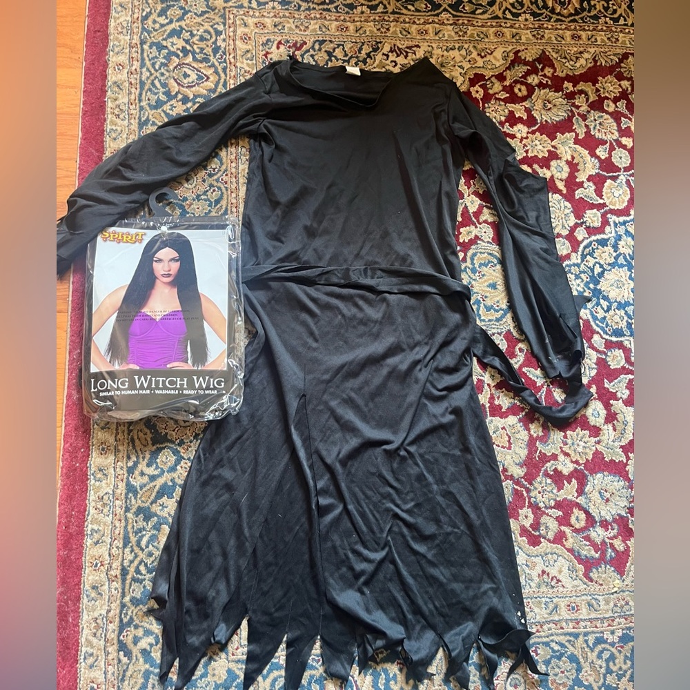 Child witch Morticia costume size large